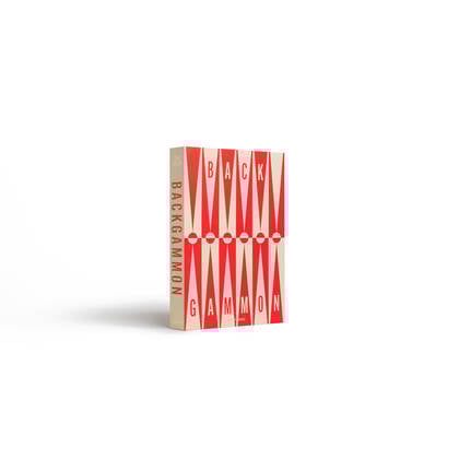 Printworks Spel Classic - Art of Backgammon - Rood|Crème