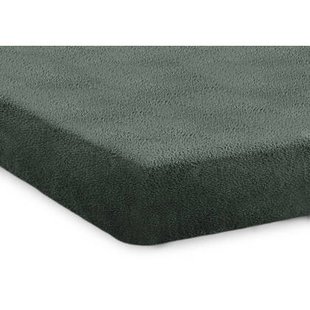 Eleganzzz Hoeslaken Teddy Pluche 35cm Hoekhoogte - bottle green