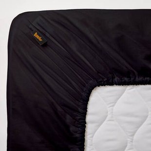 Superieur - Hoeslaken - Katoen - Zwart - 140x200cm