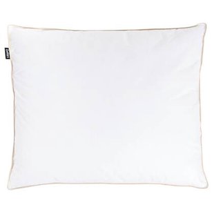 Beliani-ETNA-Hoofdkussen 3 vakken-Wit-50 x 60 cm-Laag-Eendenveren