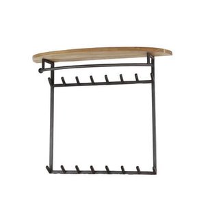 Giga Meubel - Kapstok Acaciahout - 16-Haaks - 100x30x80cm - Round