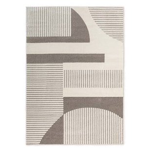 Nordic Weavers Japandi vloerkleed - Ridge Sora crème|grijs - 160x230
