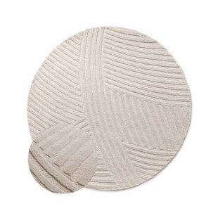 Nordic Weavers Design vloerkleed rond - Balans Field ivoor - 150 cm