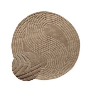 Nordic Weavers Design vloerkleed rond - Balans Dual beige - 150 cm