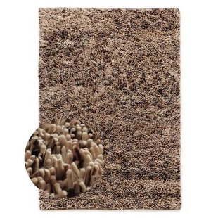 Nordic Weavers Hoogpolig vloerkleed wol - Aurelia crème|bruin -