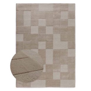 Nordic Weavers Retro vloerkleed - Summit Check beige - 120x170 cm