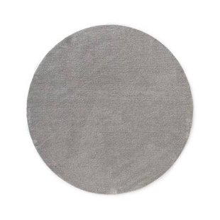 Tapeso Wasbaar vloerkleed rond - Softwash lichtgrijs - 160 cm
