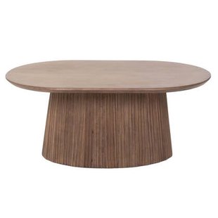 Giga Meubel - Salontafel Salvador Donkerbruin Ovaal 90cm