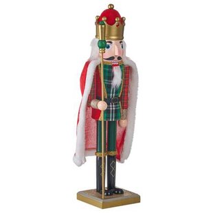 Beliani - HALLSJON - Decoratief figuur - Rood - Dennenhout