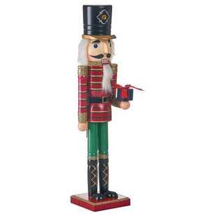 Beliani - RODSJON - Decoratief figuur - Rood - Dennenhout