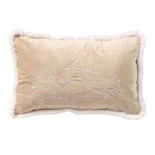 Arbre - Kerst kussenhoezen - 30x50 cm, wit