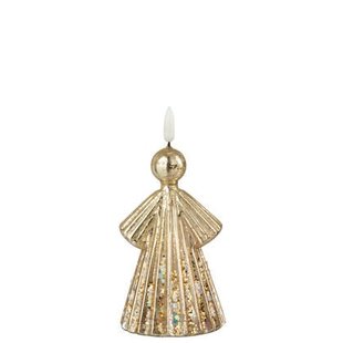 J-Line figuur Engel - glas - goud - small - LED