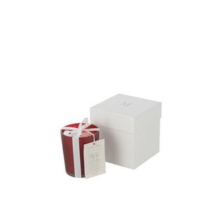 J-Line geurkaars M-Chic - glas - rood - small - 48U
