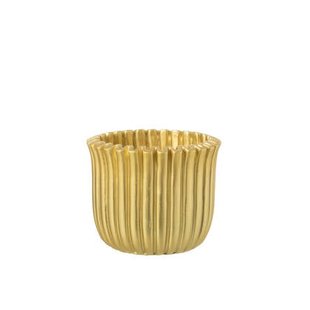 J-Line bloempot - goud - large - cement