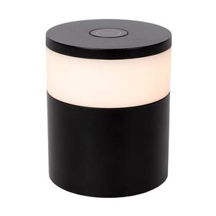 Atmooz Utah Tafellamp - Zwart - Ø7x10cm - Oplaadbaar - LED