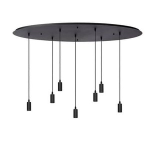 Atmooz Yoki 7 Hanglamp - Zwart - 125x55cm - 7 Pendels - E27