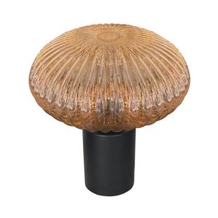 Steinhauer - tafellamp - Bloeba - amberkleurig - glas kunststof