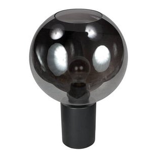 Steinhauer - tafellamp - Bloeba - zwart - glas metaal - Ø 30cm - E27