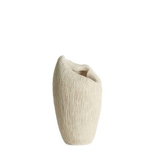 Light & Living vaas DENISA kunststof crème - 28x26,5x50 cm