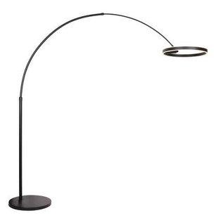 Steinhauer - vloerlamp - Ringlux - zwart - metaal - booglamp - LED -