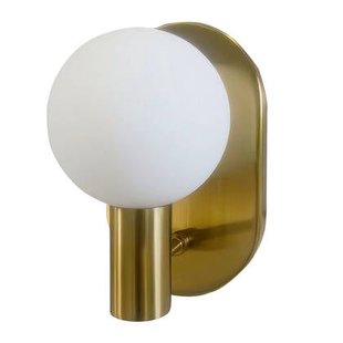 QUVIO Gouden wandlamp - 1 lichtpunt - Metaal - Glas