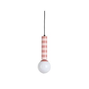 Leitmotiv - Hanglamp Rayado - Rose tan & soft pink