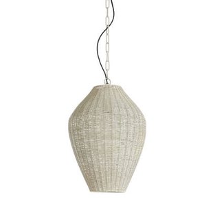 Light & Living - Hanglamp ARRIATE - Ø33x46cm - Wit