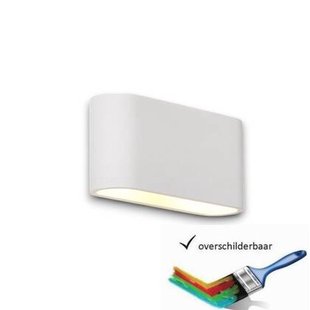 Artdelight Wandlamp Gips Lille Wit 2 Lichts