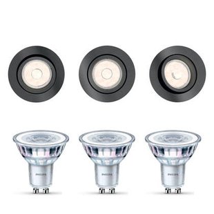 Philips Donegal Inbouwspots - Incl. Philips LED Lampen - 3-Lichts