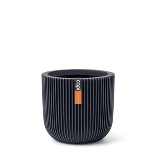 Capi Europe - Pot bol Groove - 24x21 - Grafietgrijs