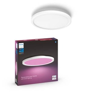 Philips Hue Surimu - paneellamp - wit en gekleurd licht - wit - rond