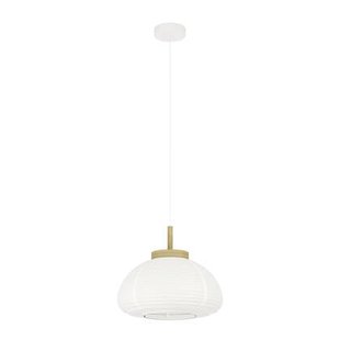 EGLO Summerhill Hanglamp - E27 - Ø 40 cm - Hout & Papier - Wit