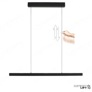 Steinhauer Hanglamp Fluxy Zwart Easy-lift & Sensor-Dimmer L 160cm