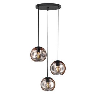 EGLO Almanzora Hanglamp - E27 - Ø 46.5 cm - Staal - Zwart|Koper