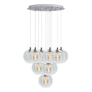 EGLO Ariscani 2 Hanglamp - E27 - Ø 65,5 cm - gekleurd glas - Chroom