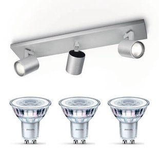 Philips Runner opbouwspot - 3-lichts - aluminium