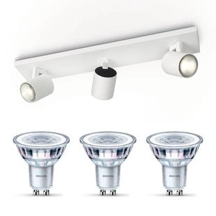 Philips Runner opbouwspot - 3-lichts - wit
