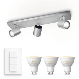 Philips Runner opbouwspot - 3-lichts - aluminium
