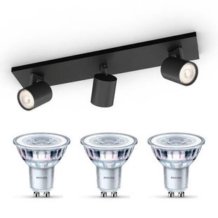 Philips Runner Opbouwspot - Incl. Philips LED Lamp - 3 Spots