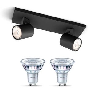 Philips Runner Opbouwspot - Incl. Philips LED Lamp - 2 Spots