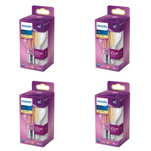 Philips Voordeelverpakking E27 - LED Standaardlamp - Set van 4 Stuks