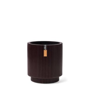 Capi Europe - Vaas cilinder Groove - 23x25 - Zwart rood