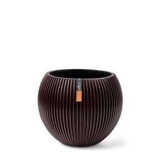 Capi Europe - Vaas bol Groove - 12x10 - Zwart rood