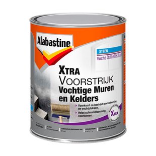 Alabastine Xtra Voorstrijk Primer - Vochtige Muren En Kelder - Transparant - 1l