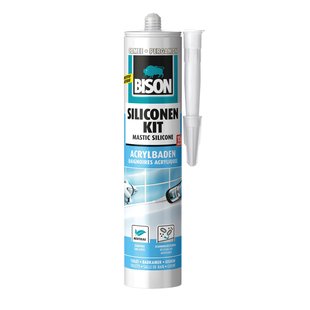 Bison Siliconenkit Acrylbaden Crème 300ml
