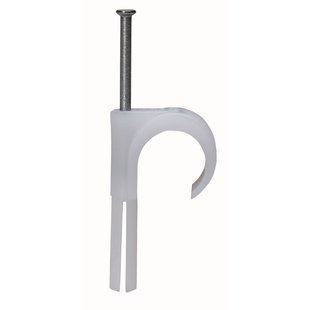 Kopp Spijkerclip 16-20mm Incl. Deuvel Wit 10st.