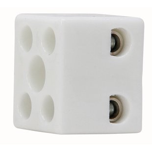 Kopp Kroonklem 2,5-4mm 2-polig Porselein Wit