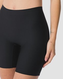 HEMA Medium corrigerende biker hoge taille zwart (zwart)