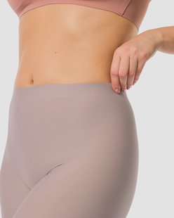 HEMA Medium corrigerende biker hoge taille beige (beige)