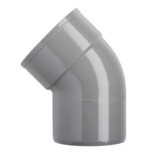 Martens Pvc Bocht 125mm 1xlm 45gr Grijs